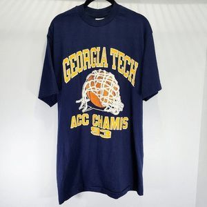 Georgia Tech ACC‎ 1993 Championship Vintage Shirt 90s Rare USA Made Size Large